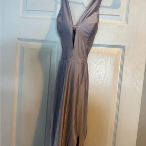 Chic Backless Lavender Dress